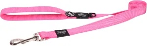 Reflective Dog Leash for Extra Large Dogs, 1" wide, 6' long, Pink