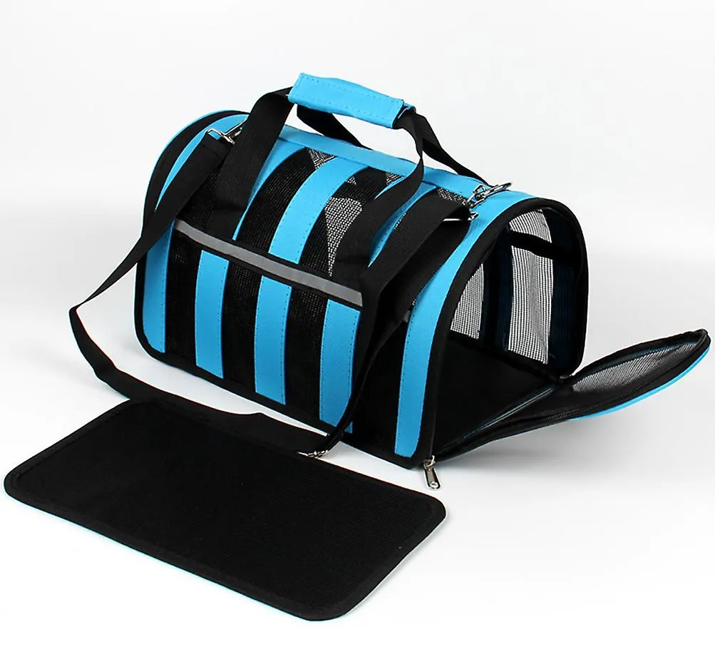 S 36*24*23cm rose red Portable pet outdoor mesh breathable backpack AZ15213