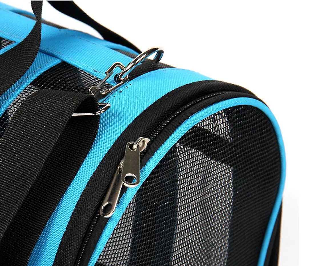 S 36*24*23cm rose red Portable pet outdoor mesh breathable backpack AZ15213