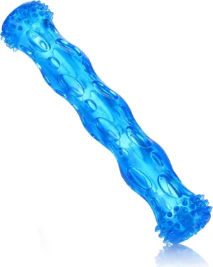 TPR Squeak Dog Chew Bone Toy, Bite Resistant Durable Tough Rubber Non-Toxic Tooth Cleaning Toy for Aggressive Chewer, Floating & Suitable for Pool Use