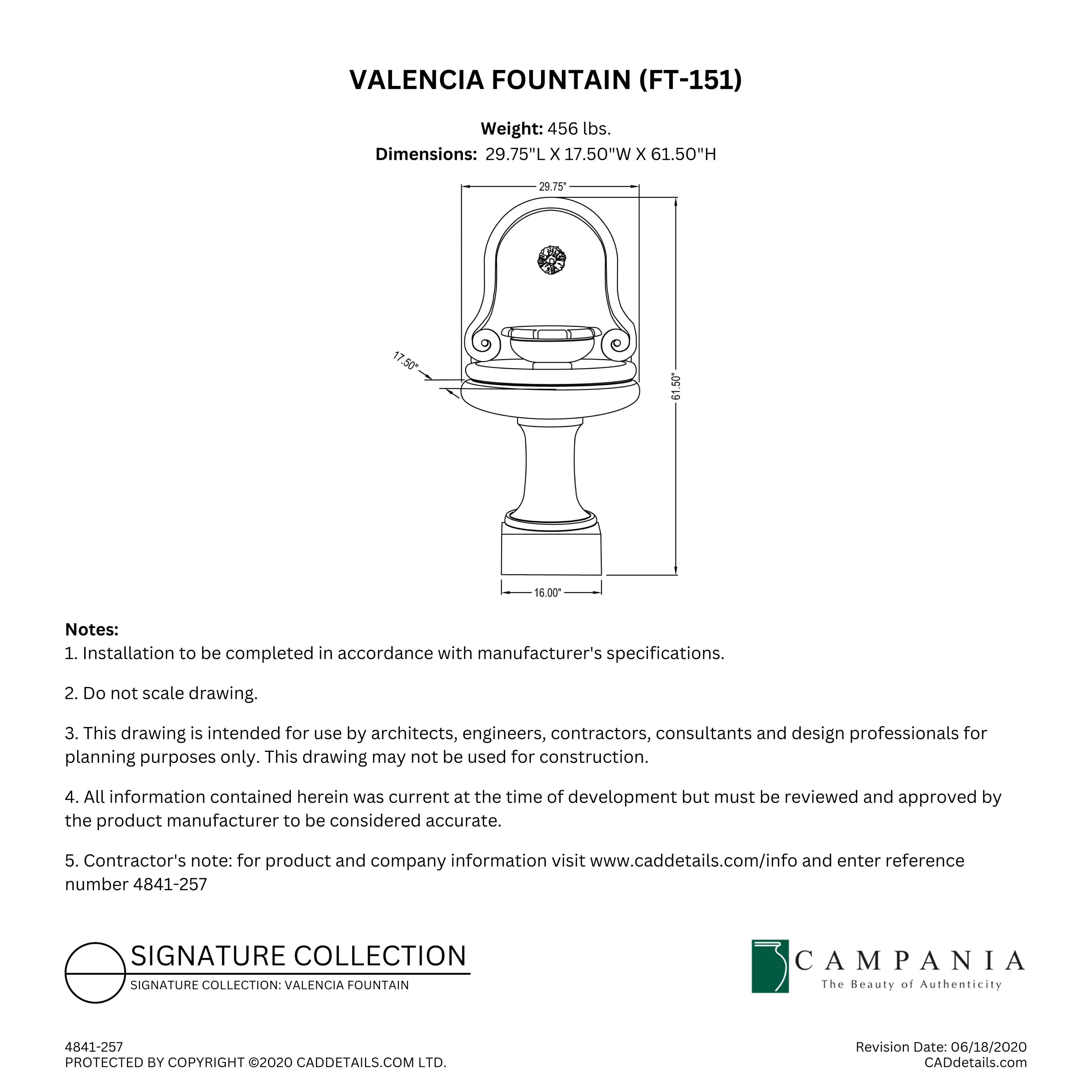 Valencia Fountain Campania International