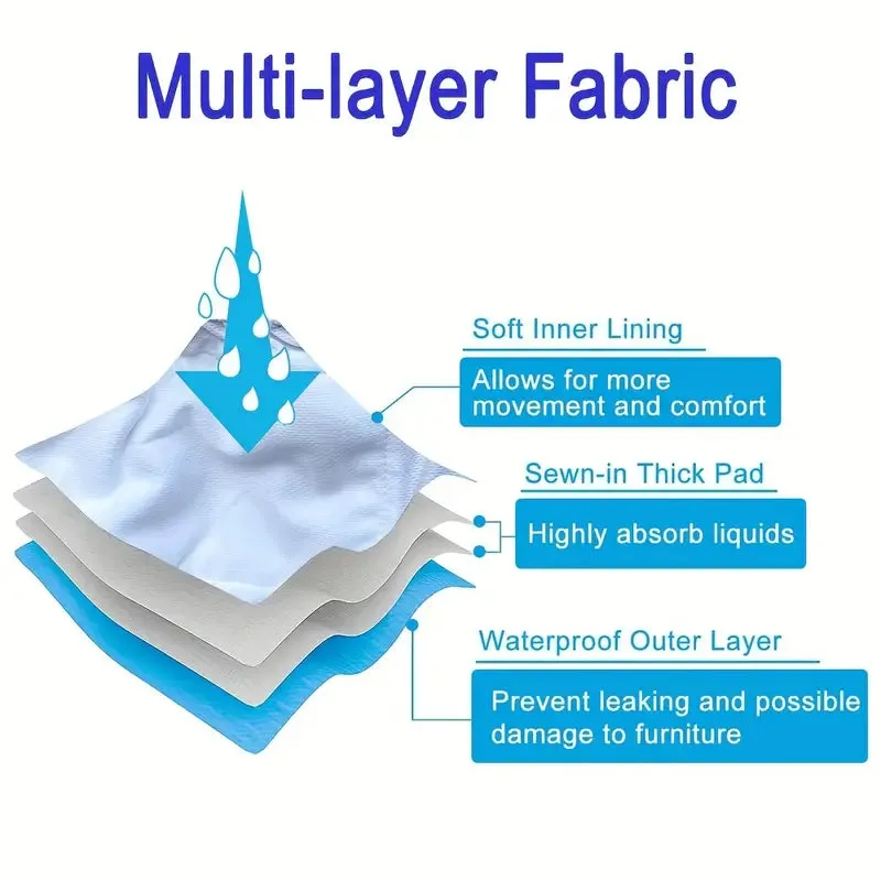 Washable Bone Pattern Male Reusable Dog Diapers