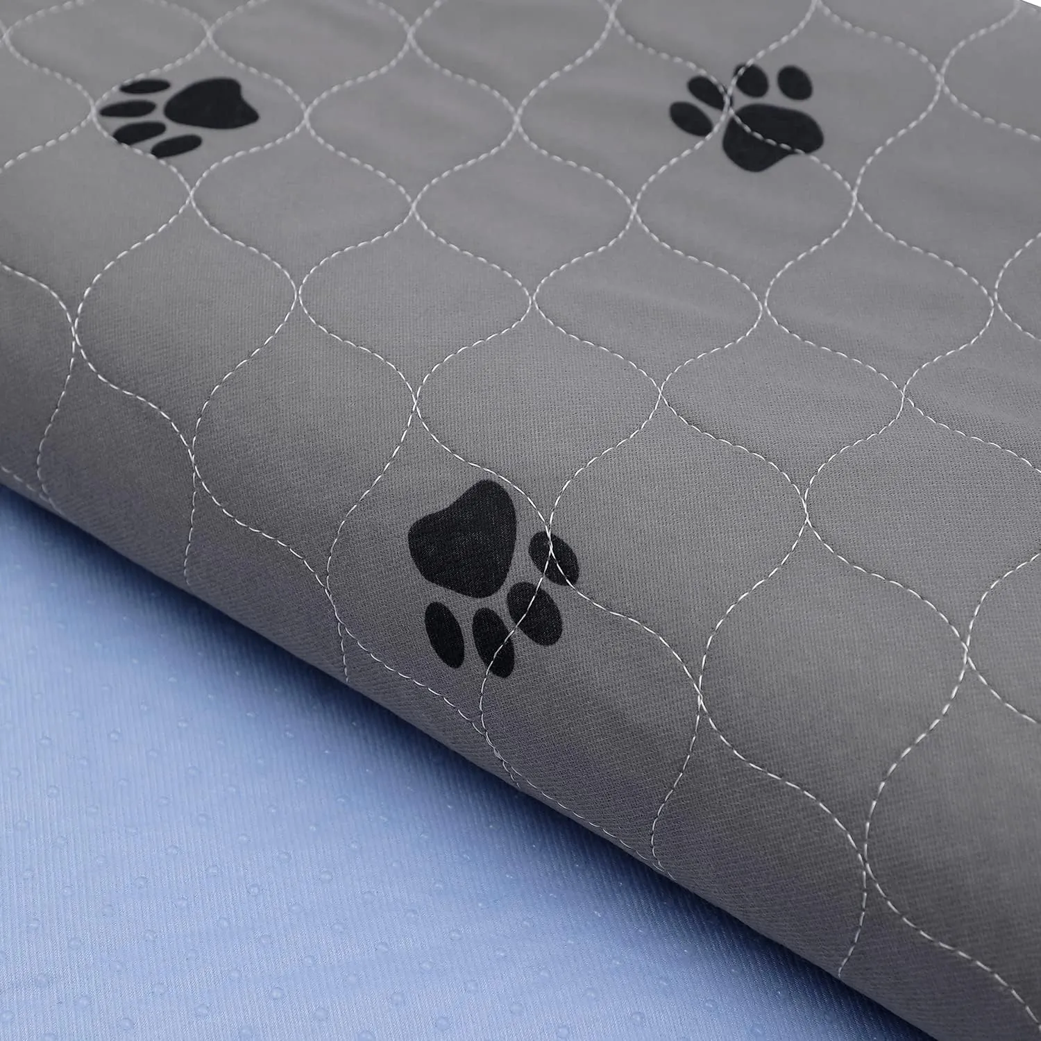 Washable Pee Pads for Dogs   Free Puppy Grooming Gloves/Quilted, Fast Absorbing Machine Washable Dog Whelping Pad/Waterproof Puppy Training Pad/Housebreaking Absorption Pads