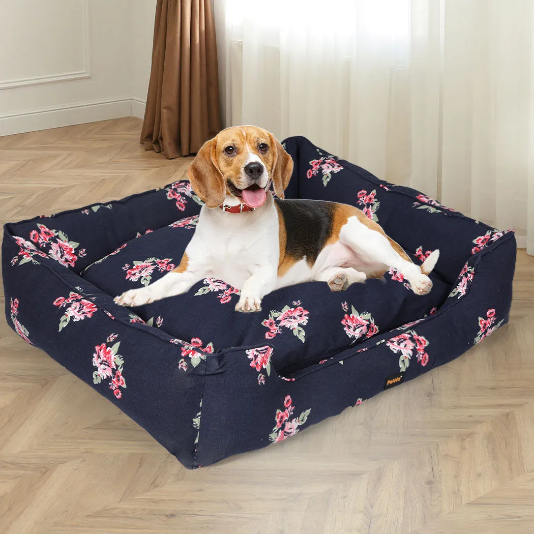 XLarge Dog Beds Calming Pet Bedding - Navy