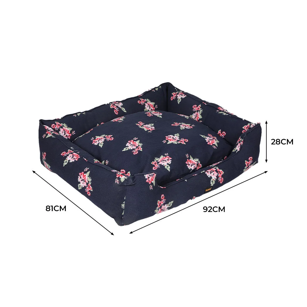 XLarge Dog Beds Calming Pet Bedding - Navy